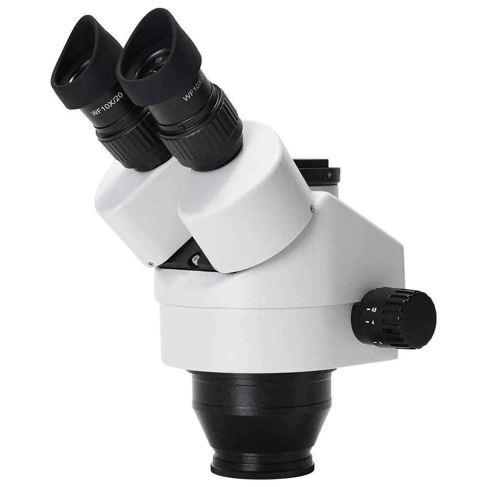 7–45X Trinocular Stereo Microscope Head | Zoom Lens Trinocular Microscope Head Axl