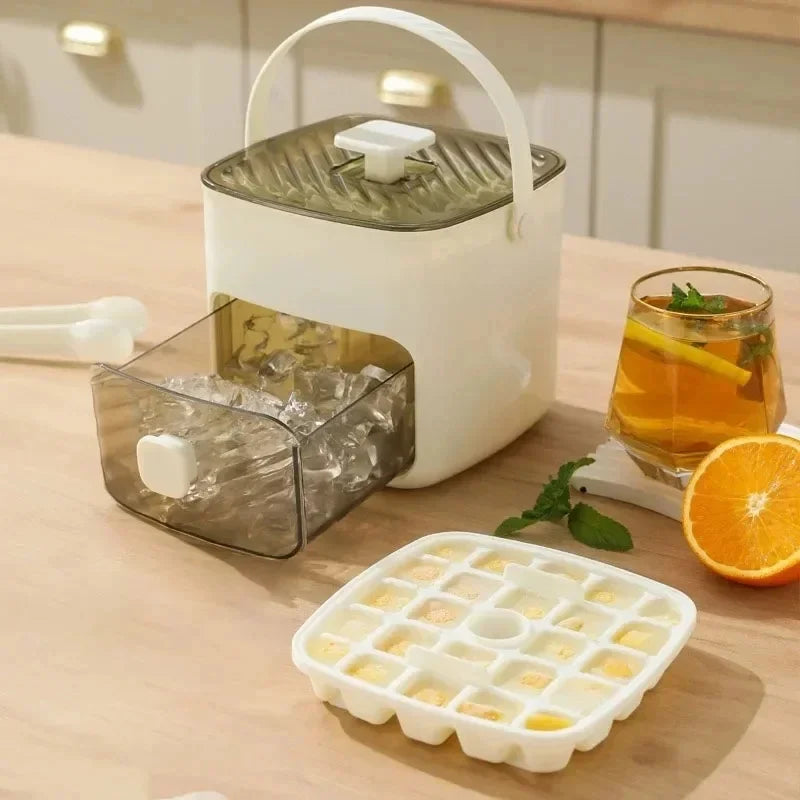 48-Grid One-Touch Ice Cube Tray – Easy Release Reusable Mold Ice Cube Tray Axl