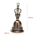 Brass Magic Bell Keychain Pendant – Retro Bronze Charm Decorative Bell Charm Axl onesize