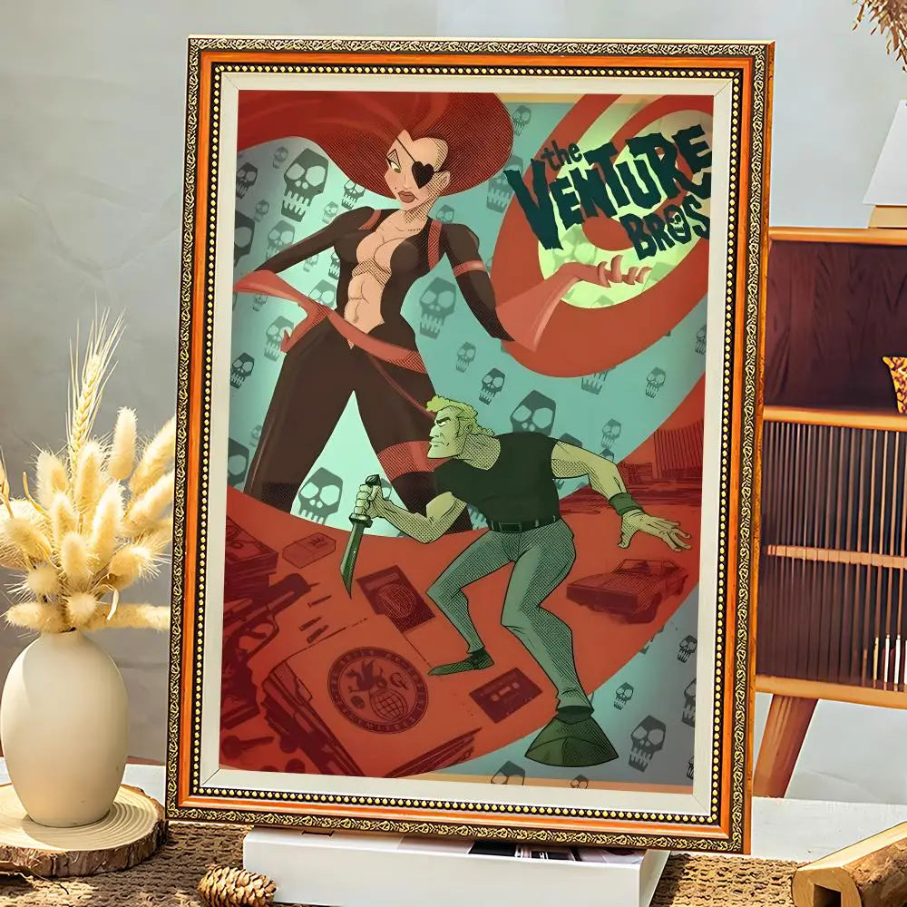 The Venture Bros HD Self-Adhesive Waterproof Poster | Wall Art Wall Art Poster Axl White5 15X20cmNoframe