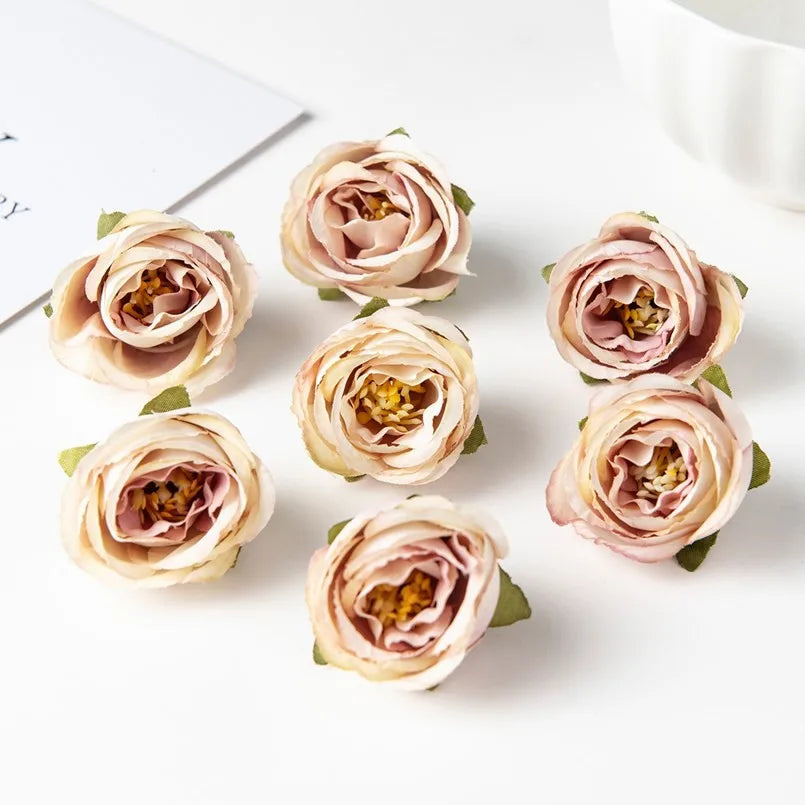 Silk Artificial Rose Heads 40/80 Pcs – Wedding & Home Decor Artificial Flowers Axl 8 40 pcs