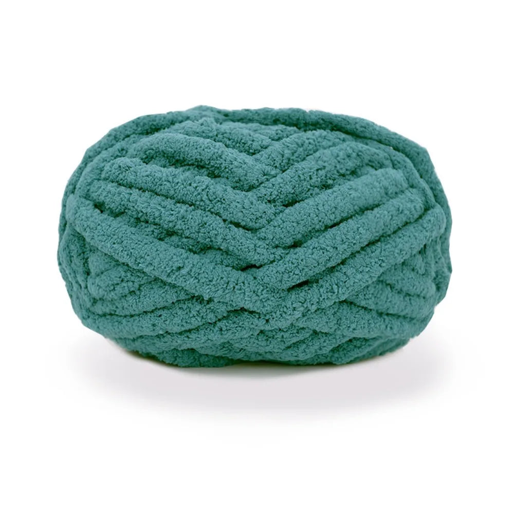 226g Chunky Crochet Yarn Ball – Thick Polyester for Blankets & DIY Chunky Crochet Yarn Axl Dark Blue
