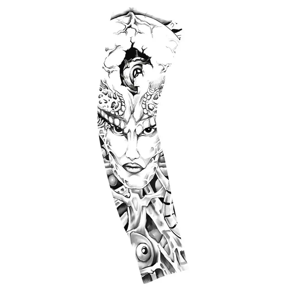 UV Protection Flower Tattoo Arm Sleeve for Cycling & Outdoor Arm Sleeve Axl