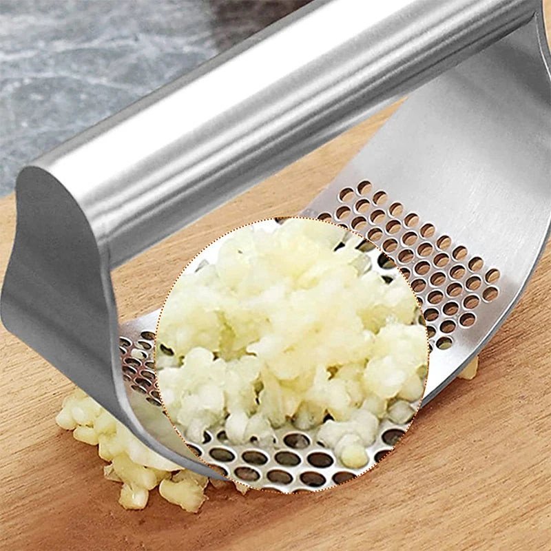 Stainless Steel Garlic Press & Ginger Crusher | PGY Kitchen Tool Garlic Press Axl