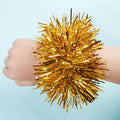2 Pcs Cheerleading Wrist Pompoms – 7 Colors Dance Bracelet Cheerleading Pompoms Axl gold