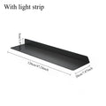Nordic LED Wall Shelf – Double-Tier Metal Storage Rack Wall Storage Shelf Axl 120CM