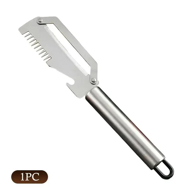 3-in-1 Stainless Steel Vegetable Peeler with Bottle Opener Vegetable Peeler Axl 1pcs