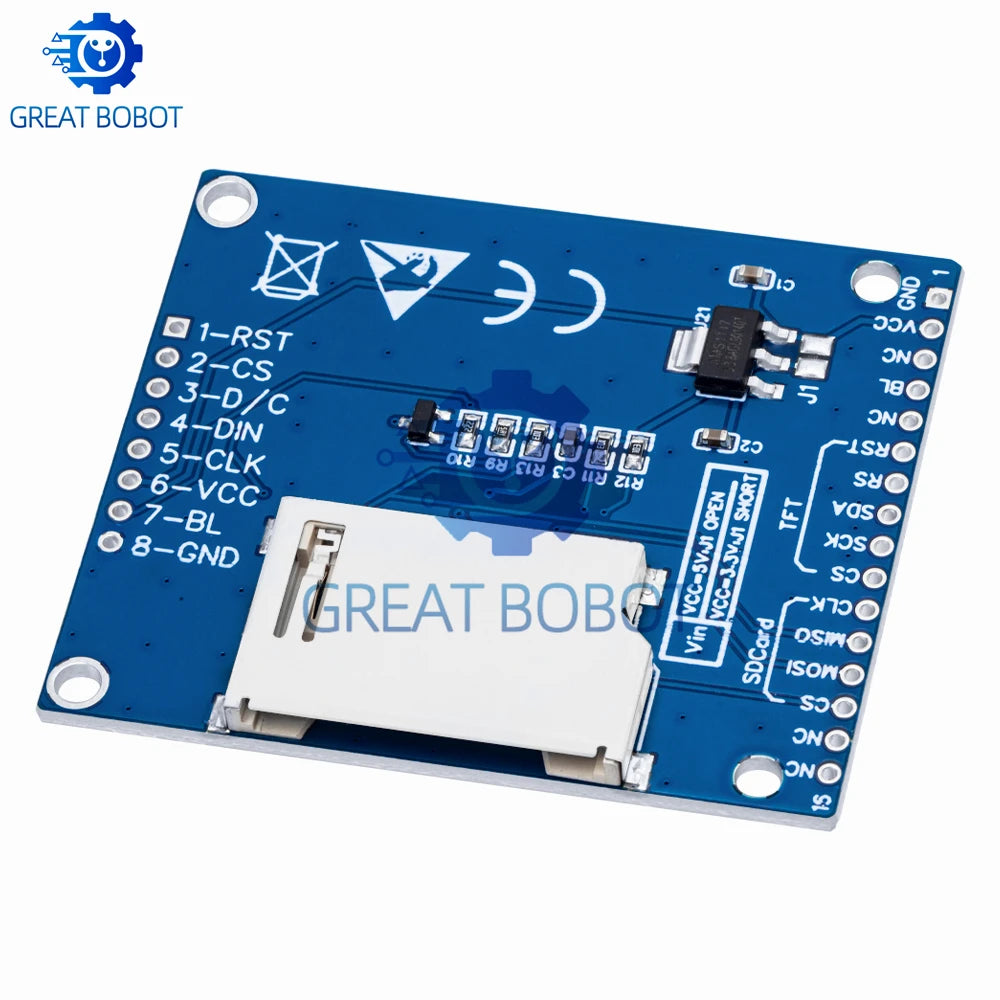 1.8" SPI TFT LCD Module 128x160 – Arduino Compatible LCD Display Module Axl