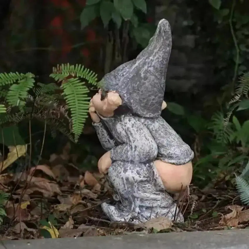 Funny Dwarf Garden Gnome Statue – Resin Novelty Figurine Decor Garden Gnome Statue Axl