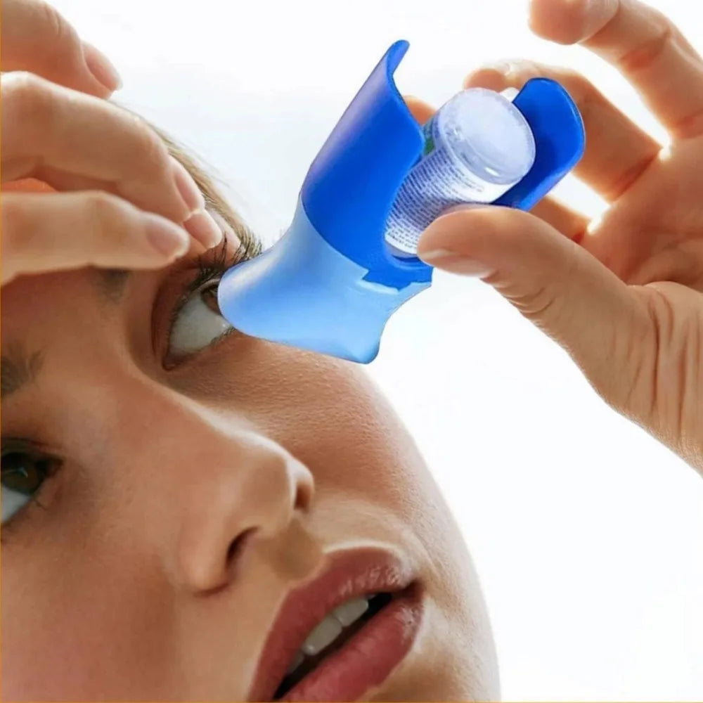 Eye Drop Bottle Dispenser – Portable Reusable Applicator Tool Eye Drop Dispenser Axl