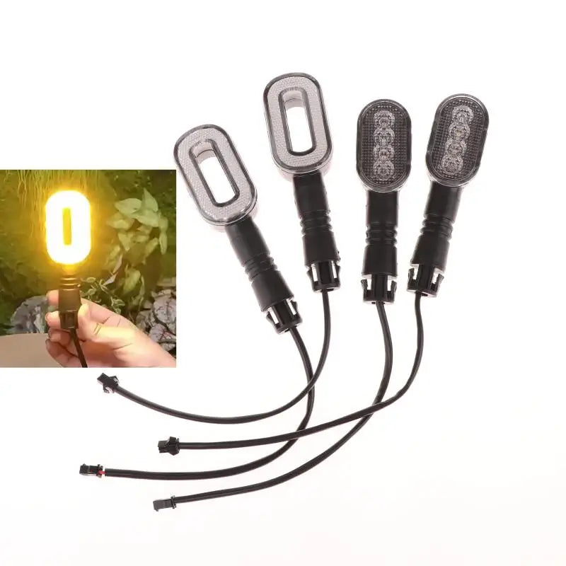 2-Pack E-Bike Turn Signal Taillight 36V–72V LED Warning Lamp E-Bike Turn Signal Light Axl