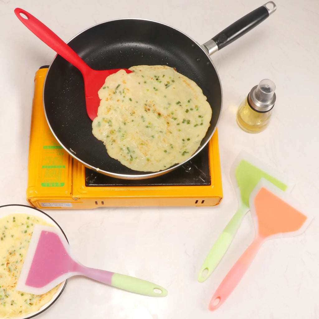 Wide Silicone Non-Stick Spatula – Kitchen Scraper Cooking Tool Silicone Spatula Axl