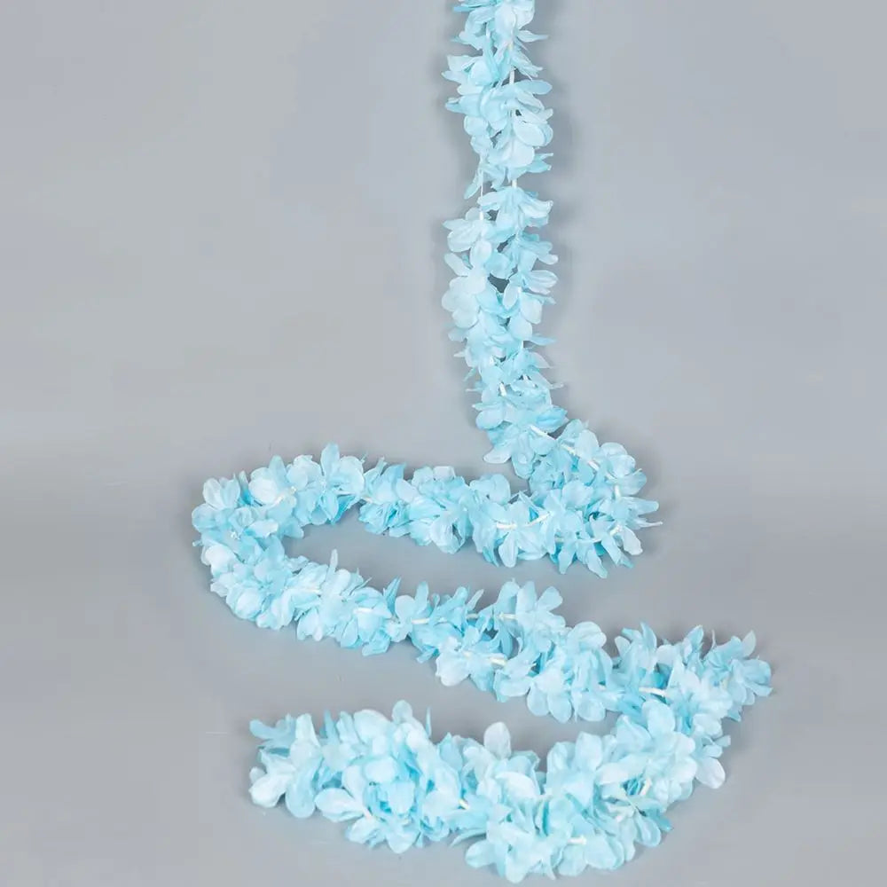 Artificial Silk Sakura Garland – Wedding & Party Floral Decor Silk Flower Garland Axl SKY BLUE 3 pcs