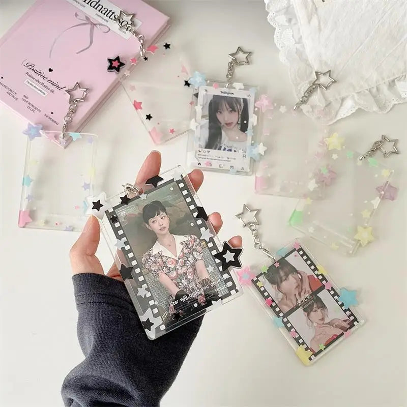 Star Photocard Holder 3 Inch – Acrylic Card Display Pendant Photocard Holder Axl