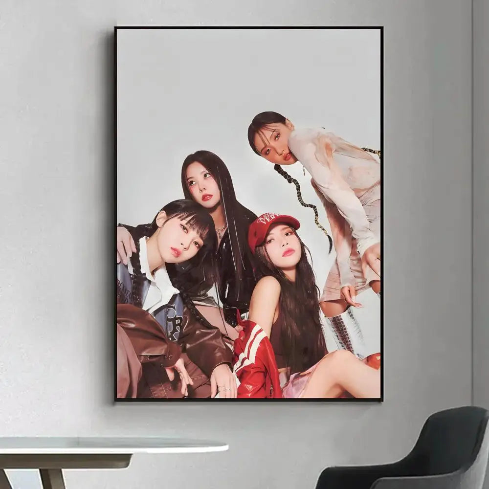 MAMAMOO HD Wall Poster – Waterproof Sticky K-Pop Art Decor Wall Art Poster Axl