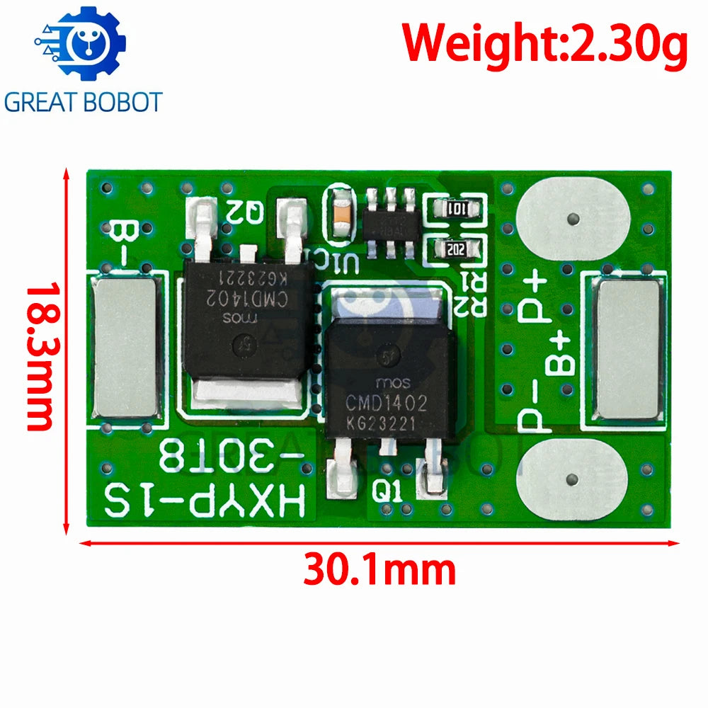 1S LiFePO4 BMS Board 3.2V/3.7V 7A – PCM Short Circuit Protection BMS Protection Module Axl