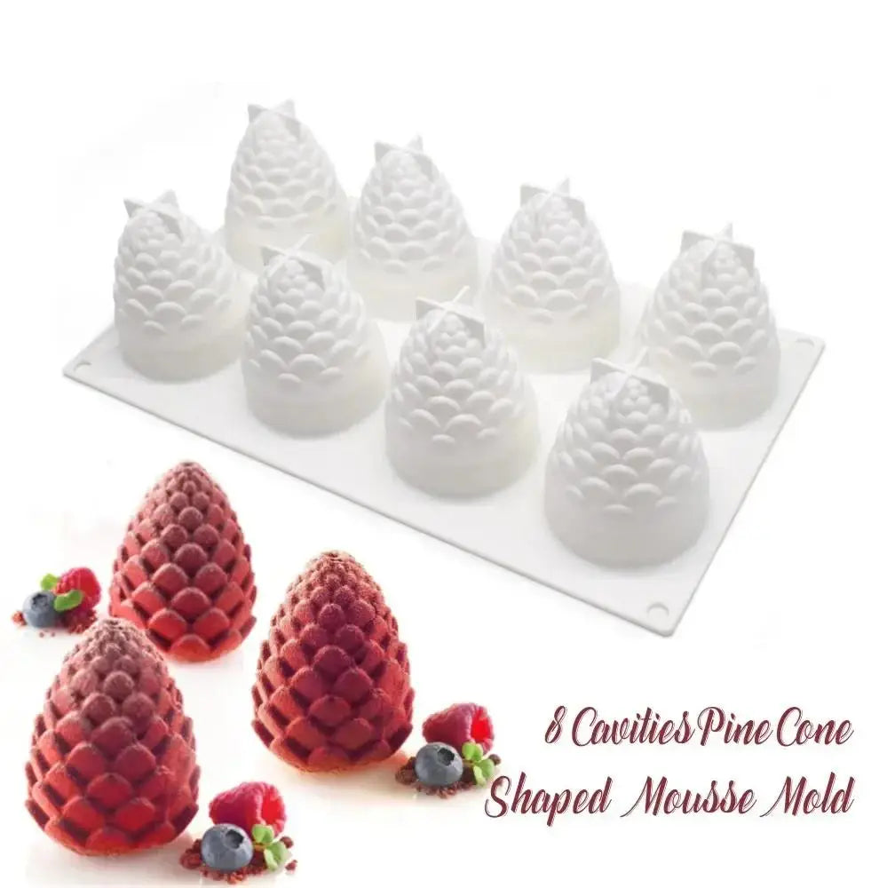 Silicone Fruit Mousse Cake Molds – 3D Dessert Baking Moulds Silicone Cake Mold Axl Pine Nuts