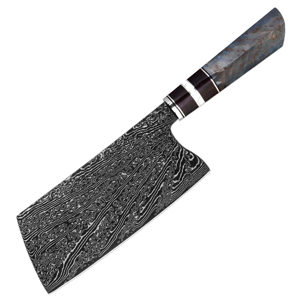 XITUO Damascus Kitchen Knife Set 1–8 Pcs | 67-Layer Steel Damascus Knife Set Axl Chinese Cleaver