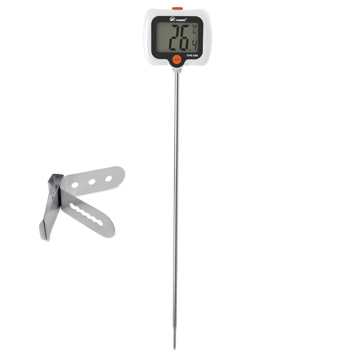 Digital Food Thermometer – Candy, Meat, BBQ & Milk Kitchen Kitchen Thermometer Axl white