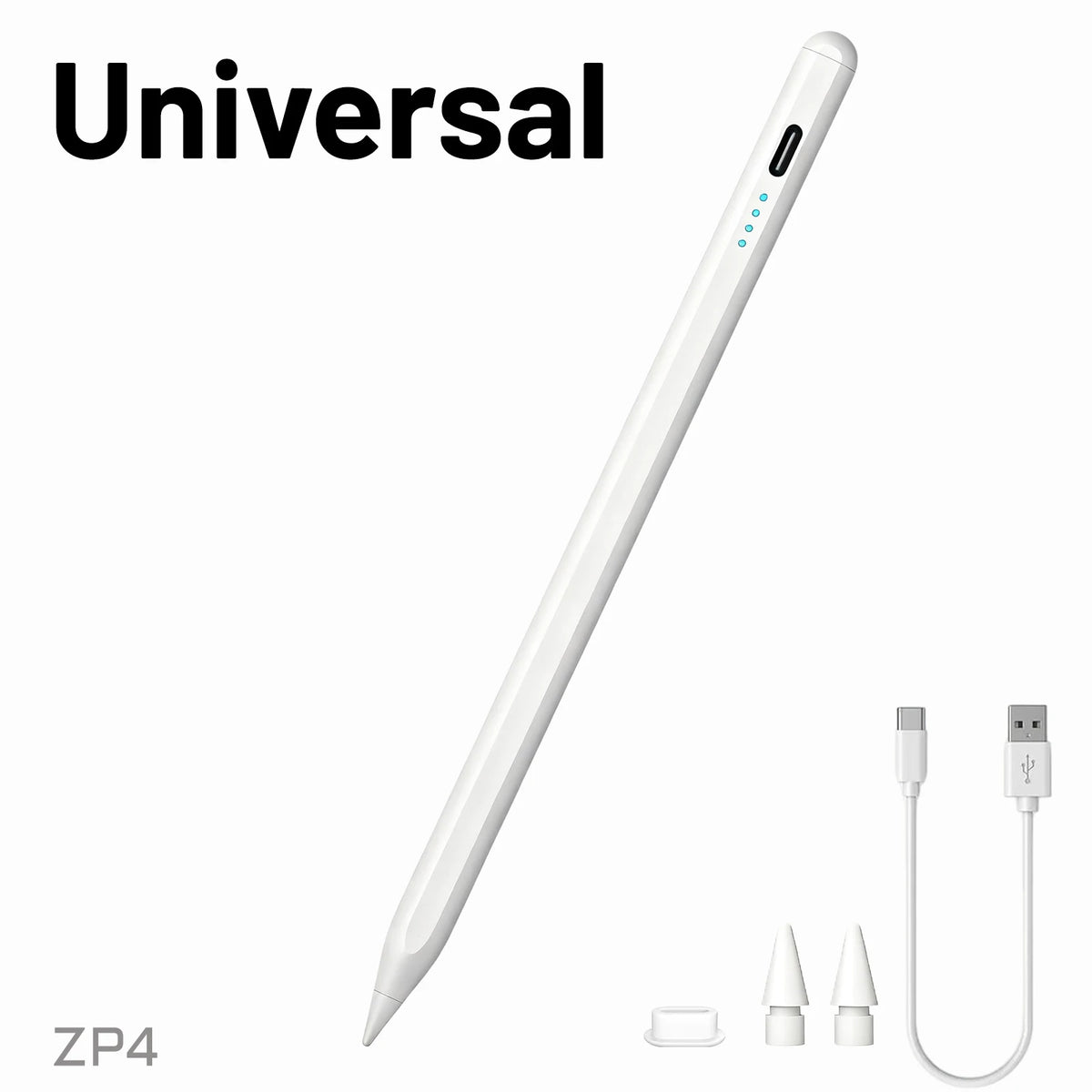 Universal Capacitive Stylus Pen for iOS Android & Windows Capacitive Stylus Pen Axl ZP4-Pen2-white