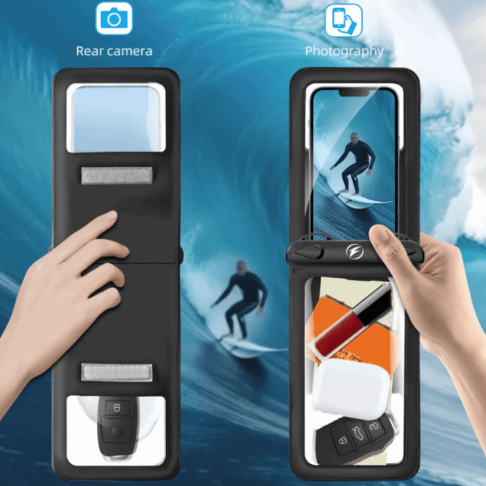 Double Pocket Waterproof Phone Bag | IPX8 Touch Screen Dry Pouch Waterproof Phone Pouch Axl