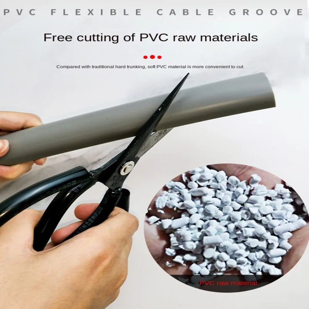 Self-Adhesive Floor Cord Cover – PVC Cable Duct Protector 1M Floor Cord Cover Axl