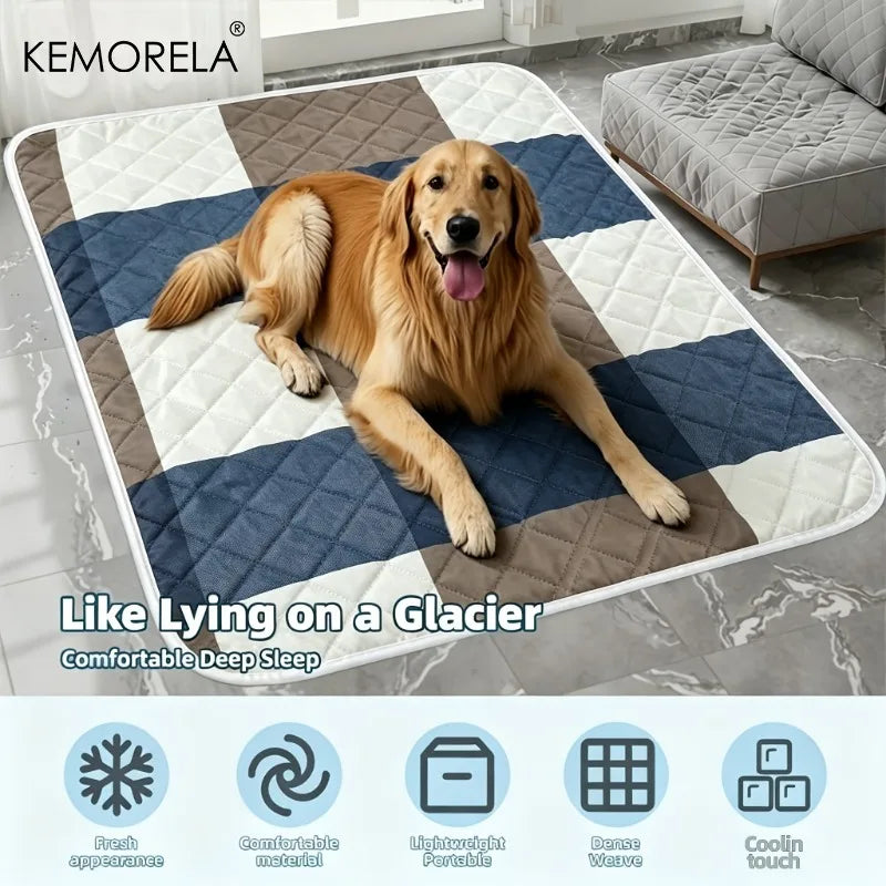 KEMORELA Pet Cooling Mat – Washable Ice Pad for Dogs & Cats Pet Cooling Mat Axl