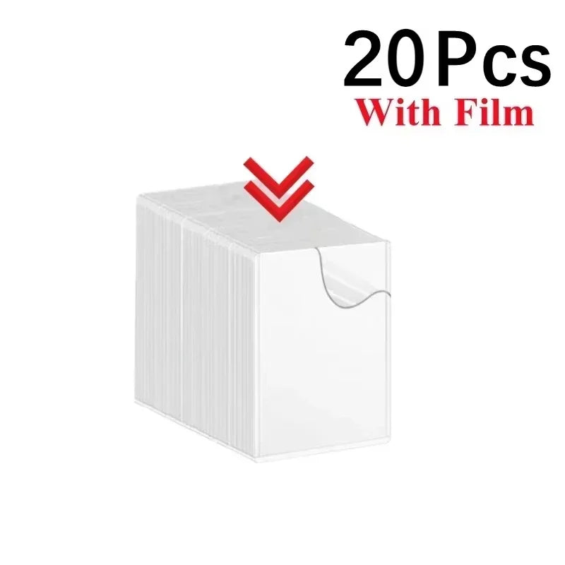 Transparent Kpop Card Holders with Protective Film – 10/20 Pack Card Holder Sleeves Axl horizontal-20pcs