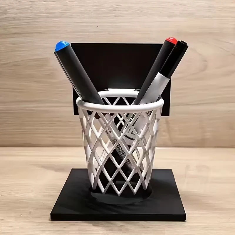 Basketball Hoop Pen Holder Desktop Organizer | Fun Desk Decor Desktop Pen Holder Axl