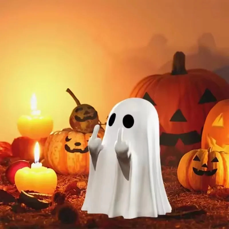 Luminous Ghost Figurine | Glow in the Dark Plastic Statue Decorative Figurine Axl