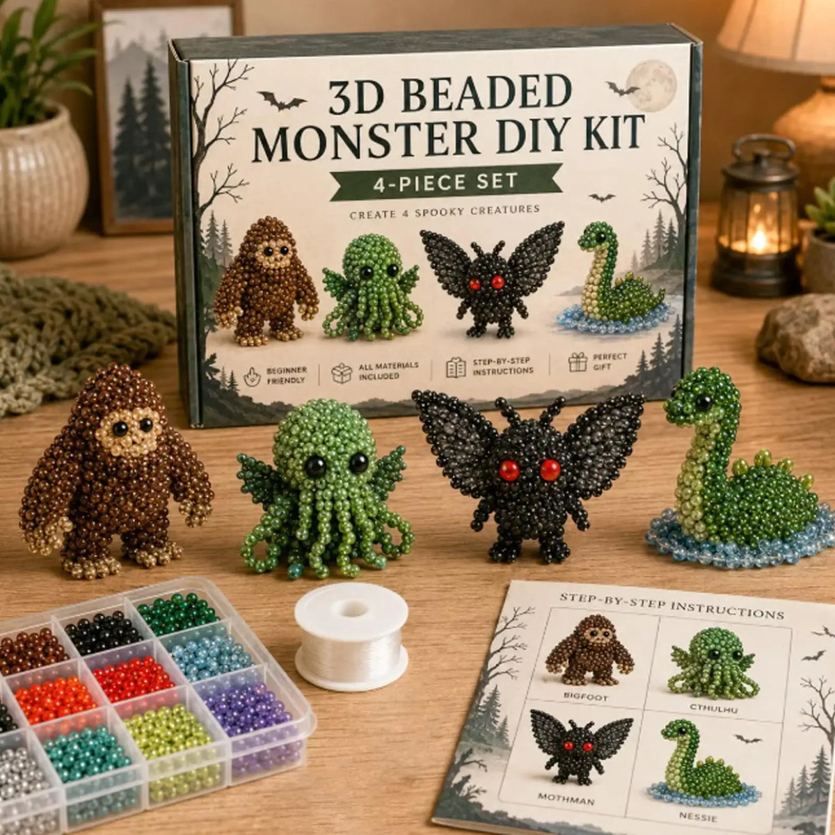 3D Beaded Animal Craft Kit – DIY Beading Set for Adults & Kids DIY Beading Craft Kit Axl