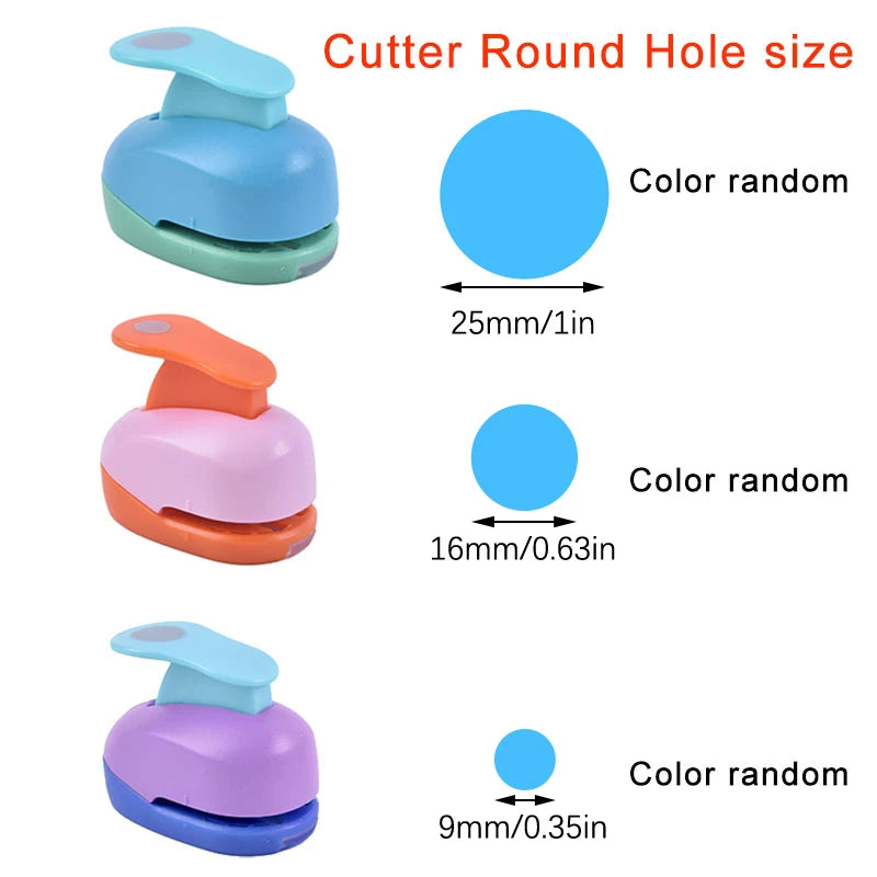 Circle Round Hole Punch 9/16/25mm – DIY Paper Craft Tool Paper Craft Punch Axl