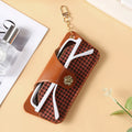 PU Leather Glasses Pouch – Houndstooth Sunglasses Storage Bag Eyeglass Pouch Axl A2