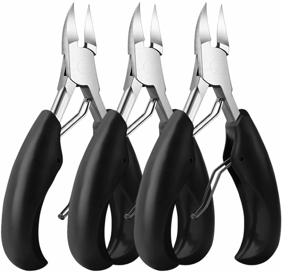 Toenail Clippers for Thick Nails – 1/3 Pack Stainless Steel Nail Clippers Axl 3PCS Nail cutters