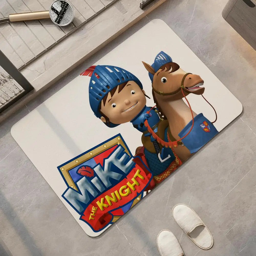 Cartoon Knight Diatomite Bath Mat – Quick Dry & Non-Slip Diatomite Bath Mat Axl