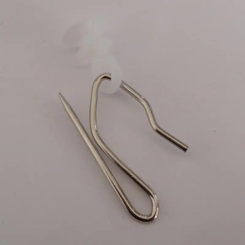 100-Pack S-Type Stainless Steel Curtain Hooks & Window Holdbacks Curtain Hooks Axl