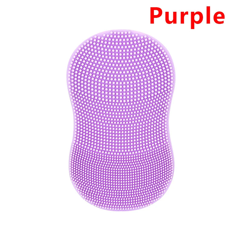 Silicone Face Cleansing Brush – Soft Facial Scrubber & Exfoliator Facial Cleansing Brush Axl Purple
