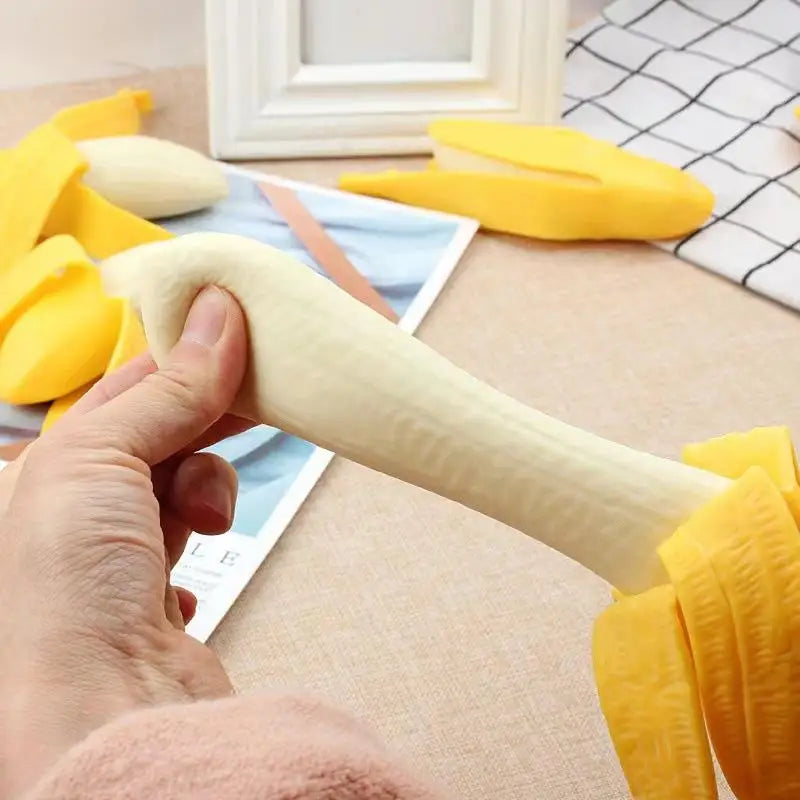 Realistic Peelable Banana Squeeze Fidget Toy – Slow Rising TPR Fidget Squeeze Toy Axl