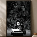 Alan Wake Game Poster – Self-Stick HD Waterproof Wall Art Wall Art Poster Axl White11 60X90cmNoframe