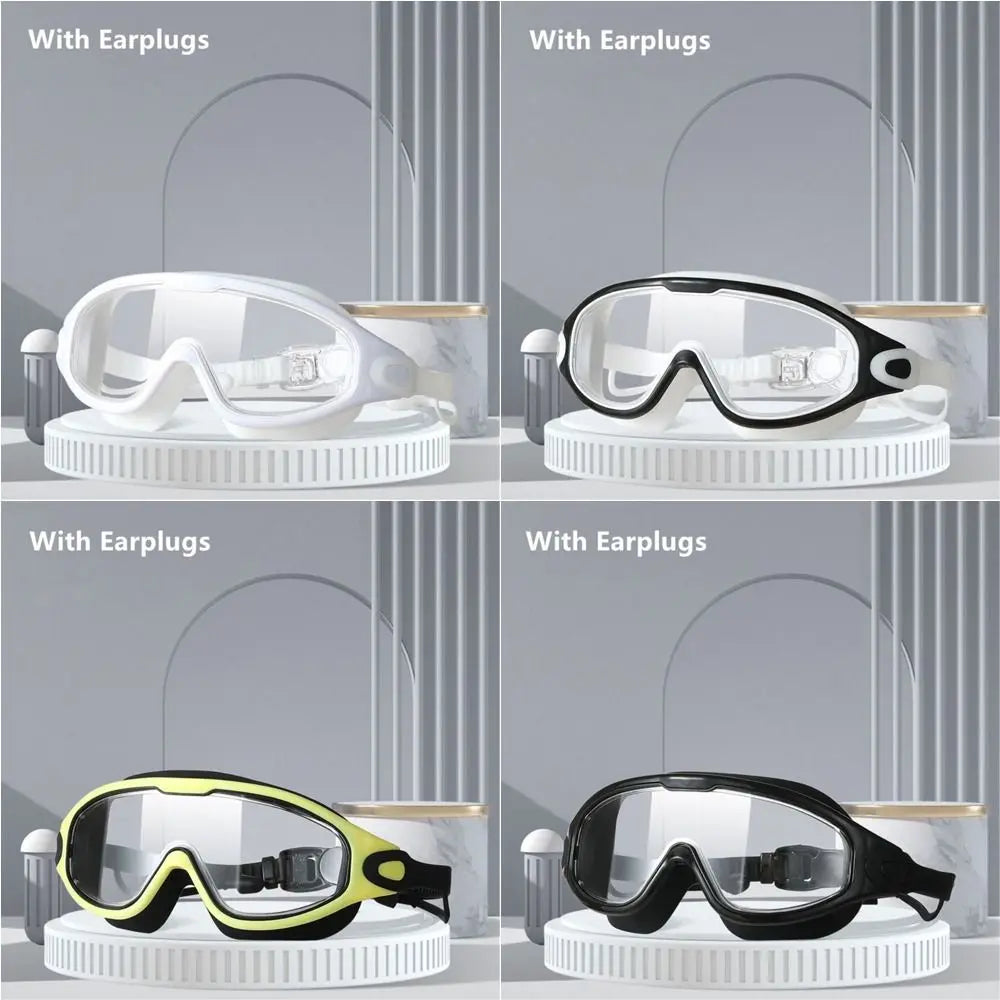 Anti-Fog Silicone Swimming Goggles – Big Frame Clear Lens Swimming Goggles Axl