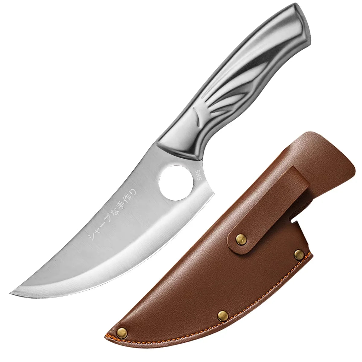 Stainless Steel Boning Knife & Vegetable Peeler with Bottle Opener Kitchen Knife Set Axl TWG-BH-5-T-
