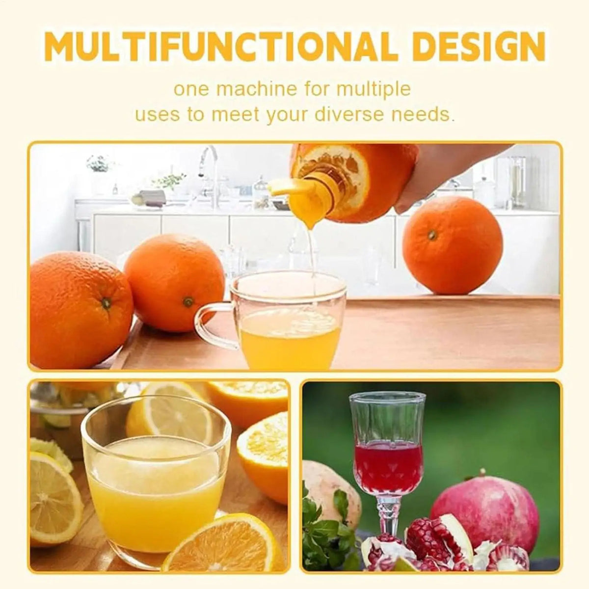 Portable Manual Lemon Squeezer with Filter | Citrus Juicer Manual Citrus Juicer Axl