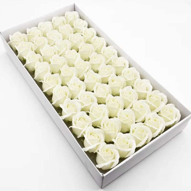 Soap Rose Artificial Flowers for Wedding, Gift & Home Décor Artificial Flower Heads Axl color 9 50 pcs