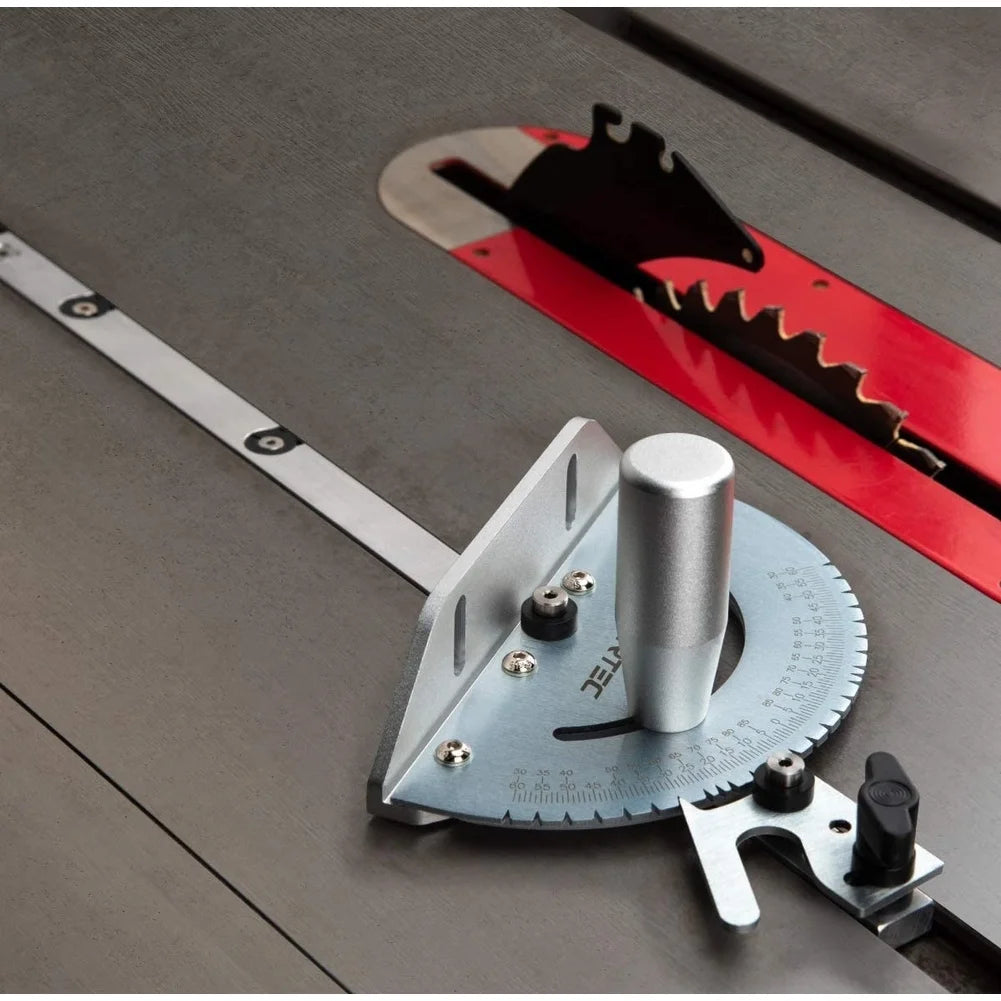 Miter Gauge Table Saw Fence & Angle Ruler – Silver or Gold Miter Gauge Fence Axl