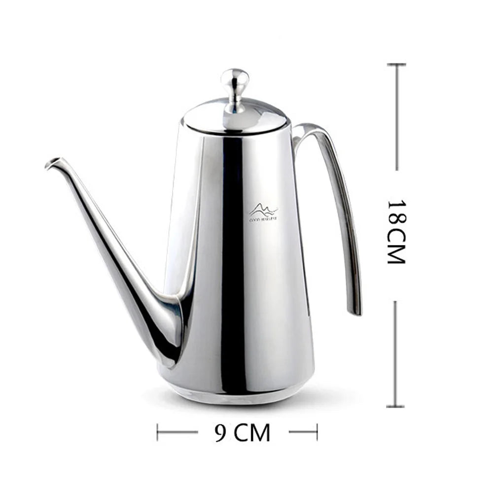SUS304 Stainless Steel Oil Dispenser Bottle – Leakproof Cruet Oil Dispenser Bottle Axl 600ML