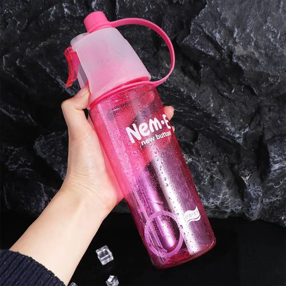 600ml Spray Water Bottle with Straw | Leak-Proof Sports Cup Spray Sports Water Bottle Axl