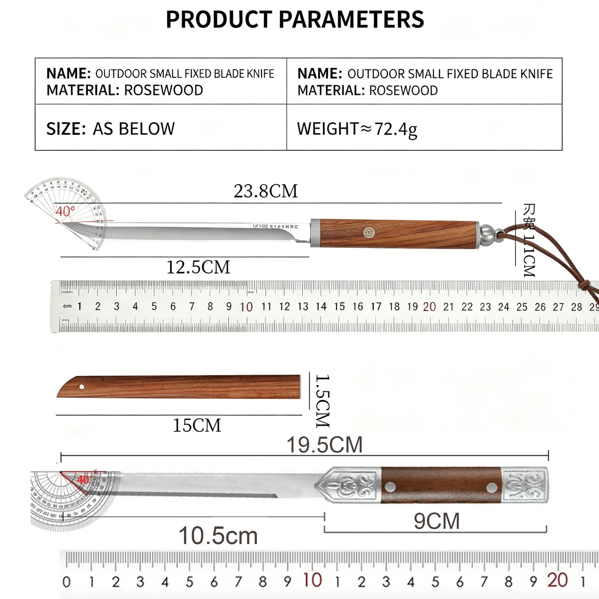 Carbon Steel Kitchen Knife Set – Chef, Boning & BBQ Blade Kitchen Knife Set Axl