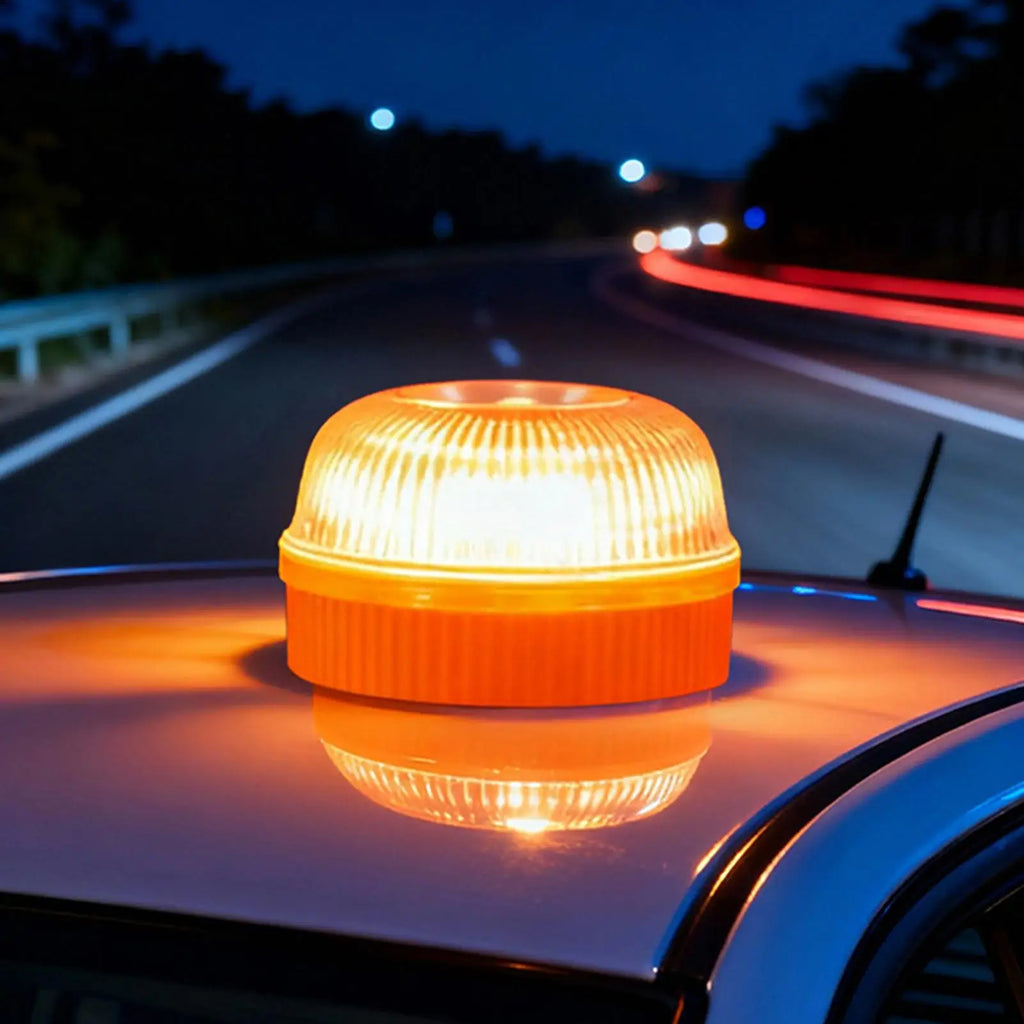 LED Strobe Warning Light Magnetic Base – Car Truck Beacon LED Warning Beacon Axl