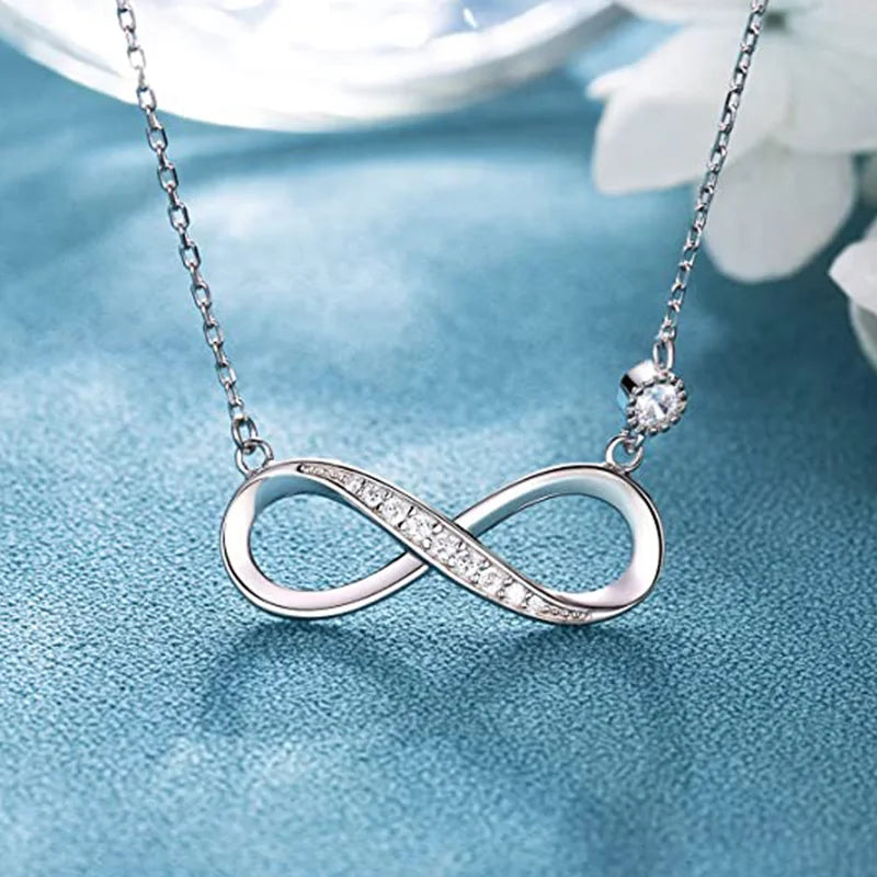 Huitan Cubic Zirconia Pendant Necklace – Silver Tone Women Pendant Necklace Axl