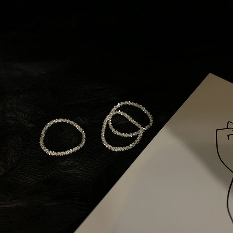Minimalist Silver Adjustable Ring for Women | Wave Band Fashion Ring Axl